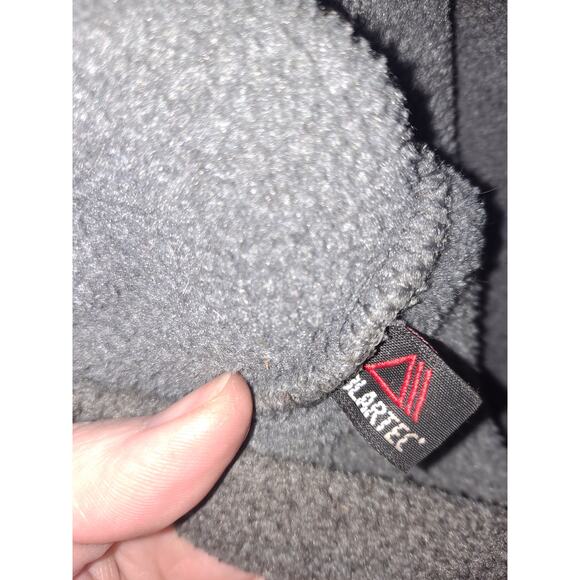 L.L. Bean Gray Polartec Full Zip Fleece Jacket Size Medium - Picture 7 of 7